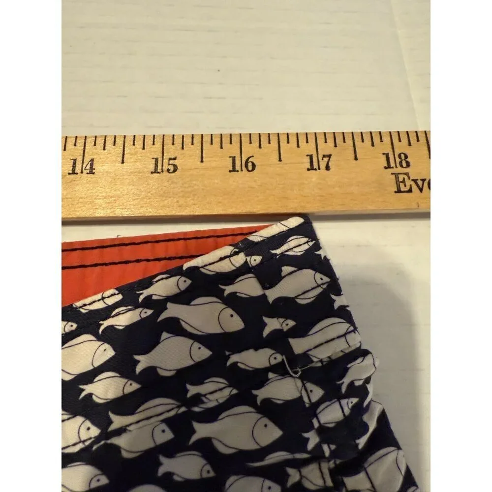 J. Crew's Easterly Fish Board Swim Shorts for men Size 30